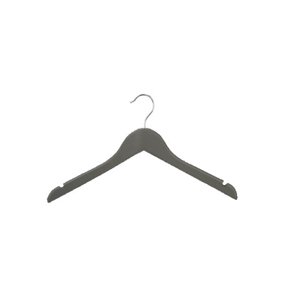 Afbeeldingen van houten kinder kledinghangers 32cm, grijs (100st.)
