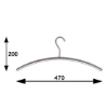 Afbeeldingen van RVS kledinghanger Ø16mm