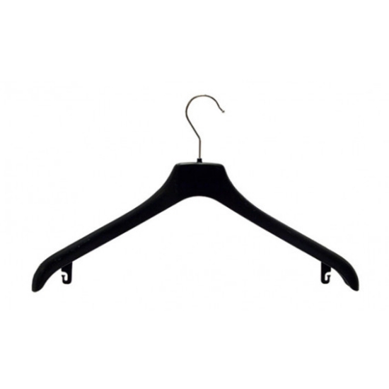 Afbeeldingen van kunststof kledinghanger 44 cm. zwart (110st.)