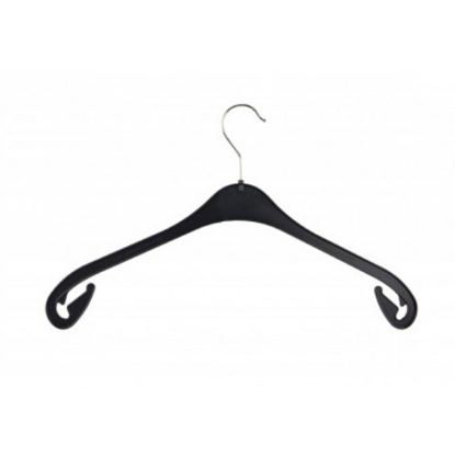 Afbeeldingen van kunststof kledinghanger NA 38 cm. zwart (400st.)