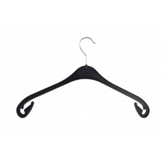 Afbeeldingen van kunststof kledinghanger NA 43 cm. zwart (300st.)