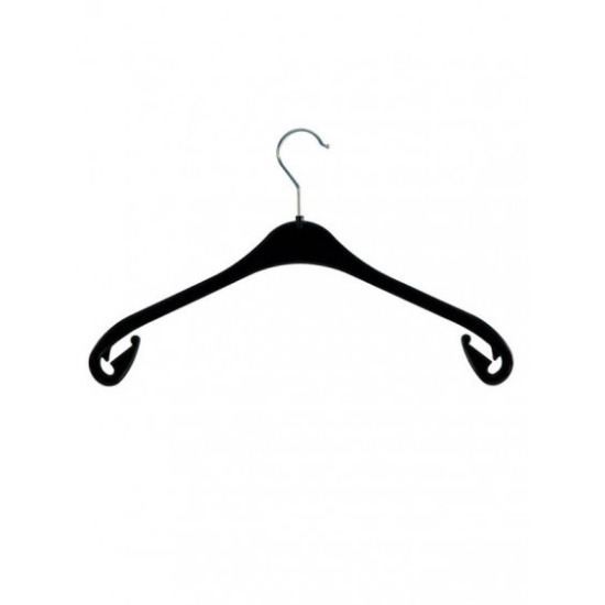 Afbeeldingen van kunststof kledinghanger NA 47 cm. zwart (270 stuks)