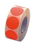 Afbeeldingen van fluorsticker 25mm rood  (1000st.)