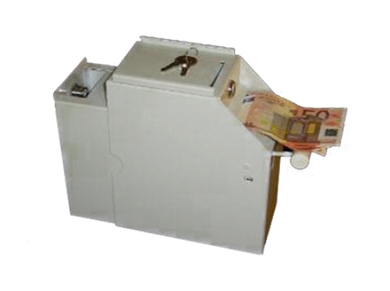 Afbeeldingen van cash box met slot, kleur zwart