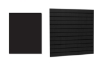 Afbeeldingen van slatwall sleuvenwand paneel zwart 120x120cm