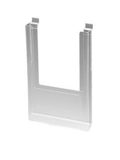 Afbeeldingen van kunststof slatwall folderhouder A6lang