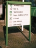 Afbeeldingen van bewegwijzeringsbord, breedte 100cm.