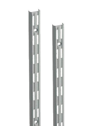 Afbeeldingen van dubbele wandrail grijs 200cm (paar)