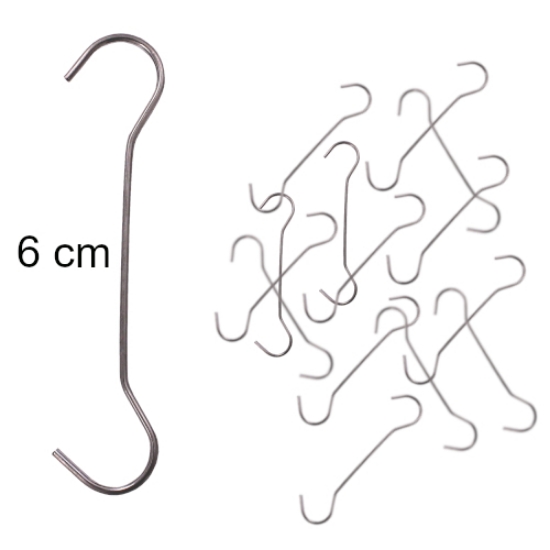 Afbeeldingen van ophanghaak 6 cm (100st)