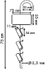 Afbeeldingen van clip-strip metaal 75cm