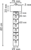 Afbeeldingen van clip-strip 60cm (25 st.)