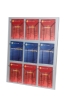 Afbeeldingen van folderrek wand grijs, voor A4 folders