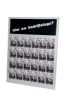 Afbeeldingen van folderrek wand grijs, voor A6 folders