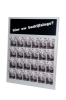 Afbeeldingen van folderrek wand grijs, voor A6 folders