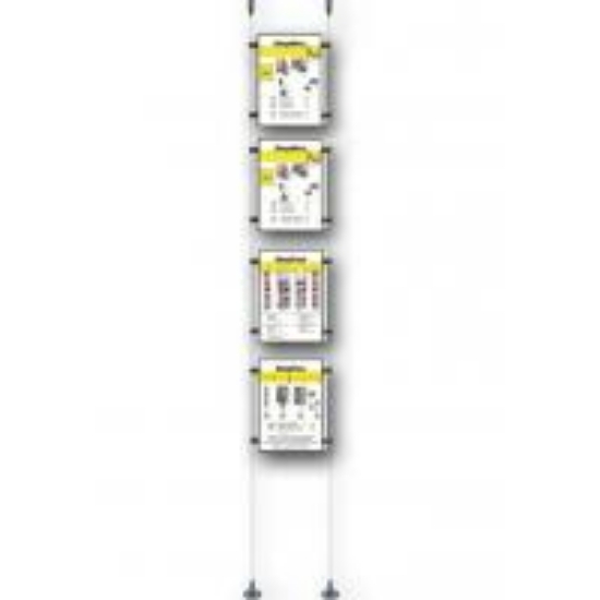 Afbeeldingen van Shopwire kabelsysteem "classic" 4 x A4