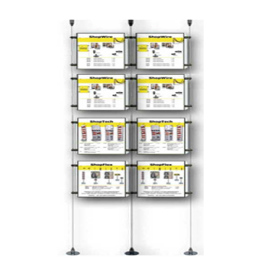 Afbeeldingen van Shopwire kabelsystemen "classic" 8x A3