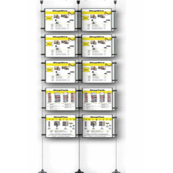 Afbeeldingen van Shopwire kabelsystemen "classic" 10x A3