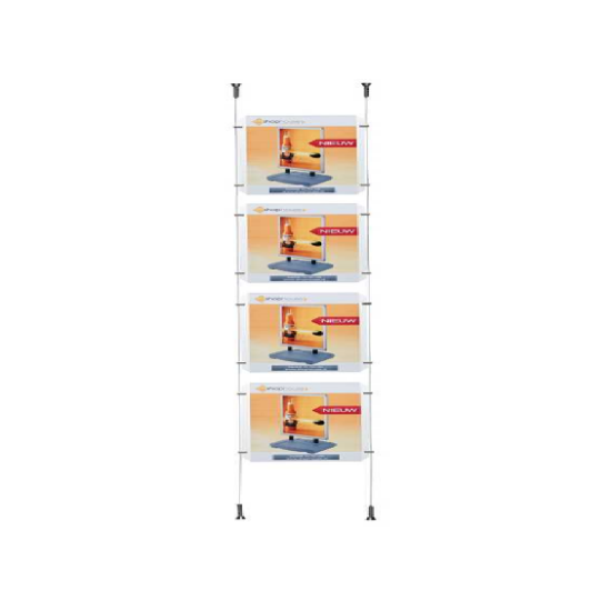 Afbeeldingen van kabelsysteem "design" 4 x A3