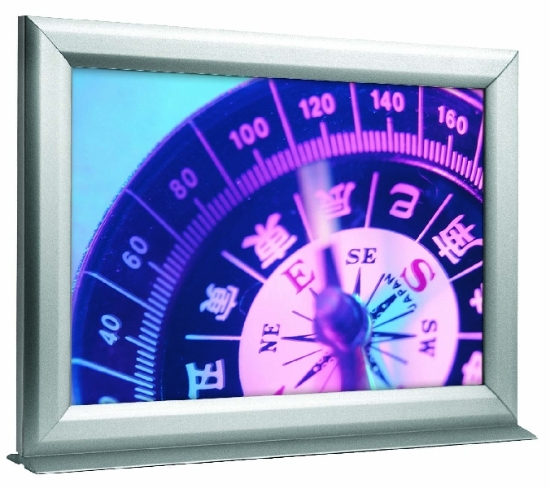 Afbeeldingen van aluminum posterframe A4, landscape met tape