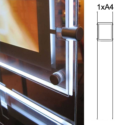 Afbeeldingen van LED display raampresentatie 1x A4