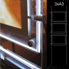 Afbeeldingen van LED display raampresentatie 3x A3