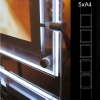 Afbeeldingen van LED display raampresentatie 5x A4