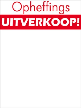 Afbeeldingen van Prijskaart Opheffings UITVERKOOP (100st.)