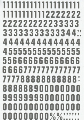 Afbeeldingen van Magnetische cijfers 23mm wit/zwart