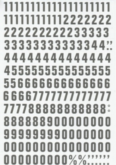 Afbeeldingen van Magnetische cijfers 23mm wit/zwart