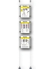 Afbeeldingen van Shopwire kabelsysteem "classic" 3 x A3