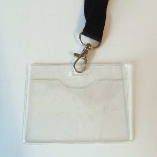 Afbeeldingen van Badge 90x56mm met keycord (25st.)