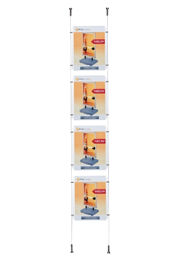 Afbeeldingen van kabelsysteem "design" 4 x A4