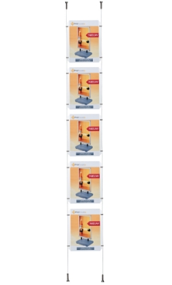 Afbeeldingen van kabelsysteem "design" 5 x A4