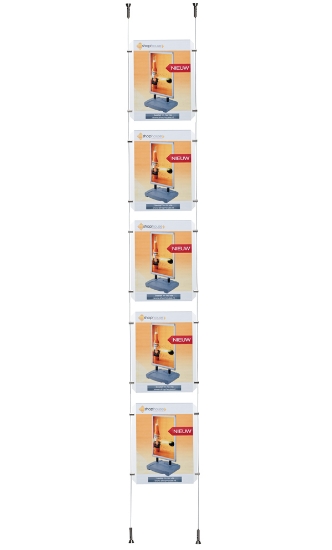 Afbeeldingen van kabelsysteem "design" 5 x A4