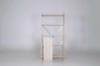 Afbeeldingen van 1-meter houten magazijnstelling 210cm hoog