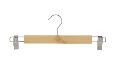 Afbeeldingen van houten rokhangers / broekhangers 34cm (25st.)