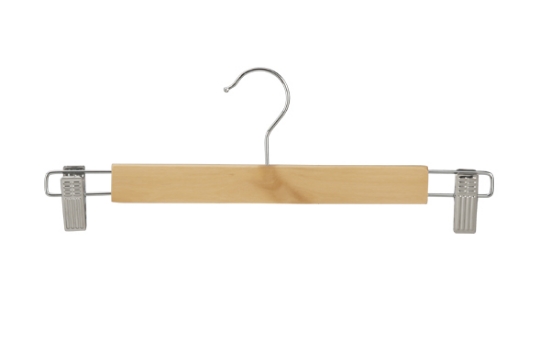 Afbeeldingen van houten rokhangers / broekhangers 34cm (25st.)