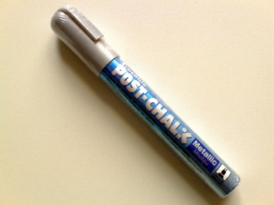 Afbeeldingen van krijtstift smal, zilver