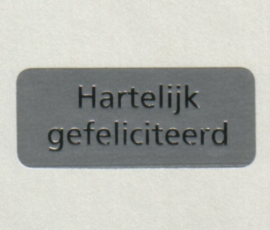 Afbeeldingen van Etiket "hartelijk gefeliciteerd" (500st.)