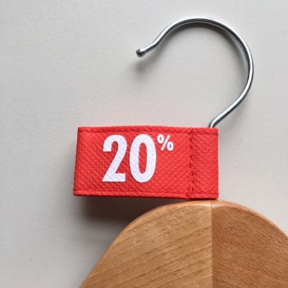 Afbeeldingen van Label vaantje kleur rood - 20%