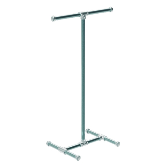 Afbeeldingen van Steigerbuis kledingstaander 70 x 45 x H130 cm (buisdiameter 35 mm)
