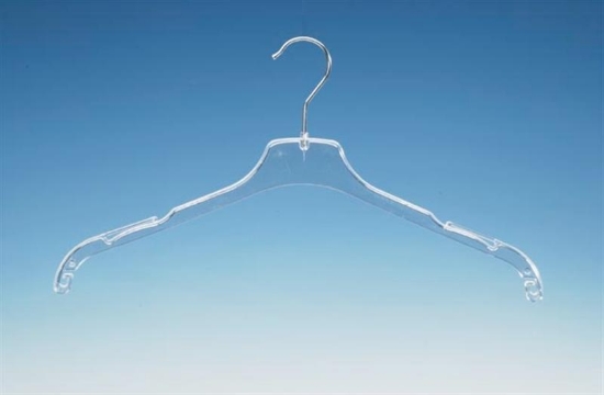 Afbeeldingen van WGR43 transparant kledinghangers 43 cm. (300st.)