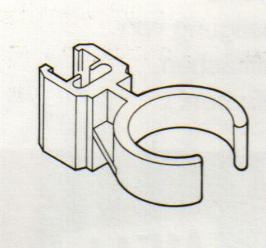 Afbeeldingen van Buisklem voor buis 32mm, transparant