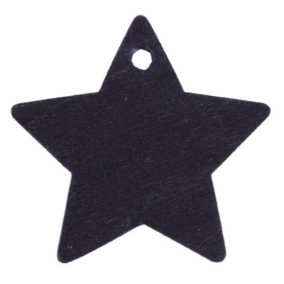 Afbeeldingen van Decoratieve hanger ster zwart (100 stuks)