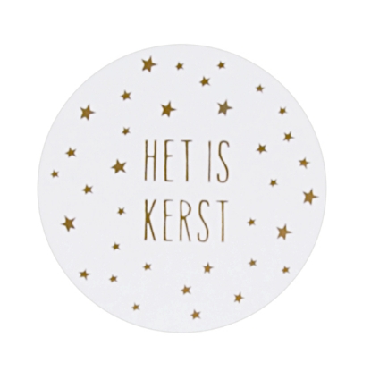 Afbeeldingen van Kerst etiketten 'Het is Kerst' (1000 stuks)
