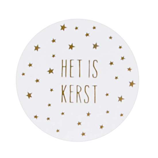 Afbeeldingen van Kerst etiketten 'Het is Kerst' (1000 stuks)