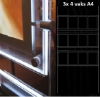 Afbeeldingen van LED display raampresentatie 3x 4 vaks A4