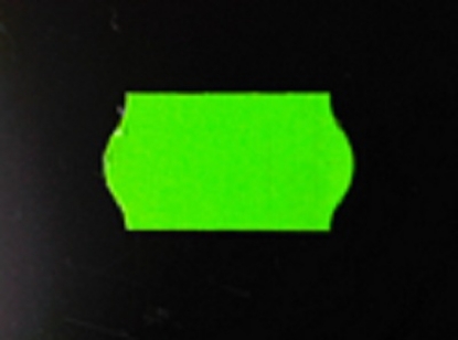 Afbeeldingen van prijstang etiket 22x12 mm, groen golf (42rol)