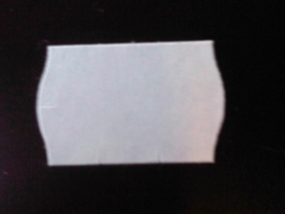 Afbeeldingen van prijstang etiket 26x16 mm, golf (36rol) semi permanent
