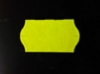 Afbeeldingen van prijstang etiket 22x12 mm, geel golf (5rol)